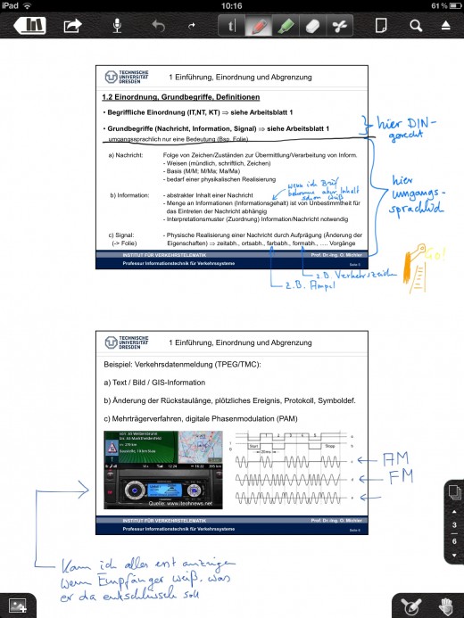 Notability: Anmerkungen auf PDFs