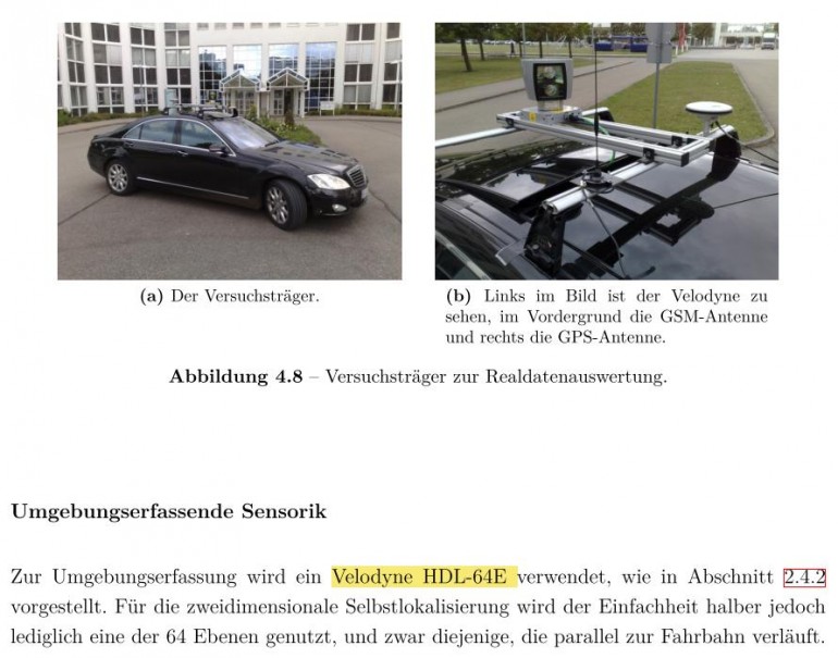Auszug aus [Schmid, M. R. (2012). Umgebungserfassung für Fahrerassistenzsysteme mit hierarchischen Belegungskarten. Universität der Bundeswehr München. Retrieved from http://d-nb.info/1030485593/]